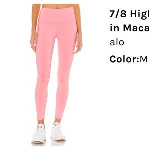 Alo 7/8 airbrush leggings - macaron pink xs